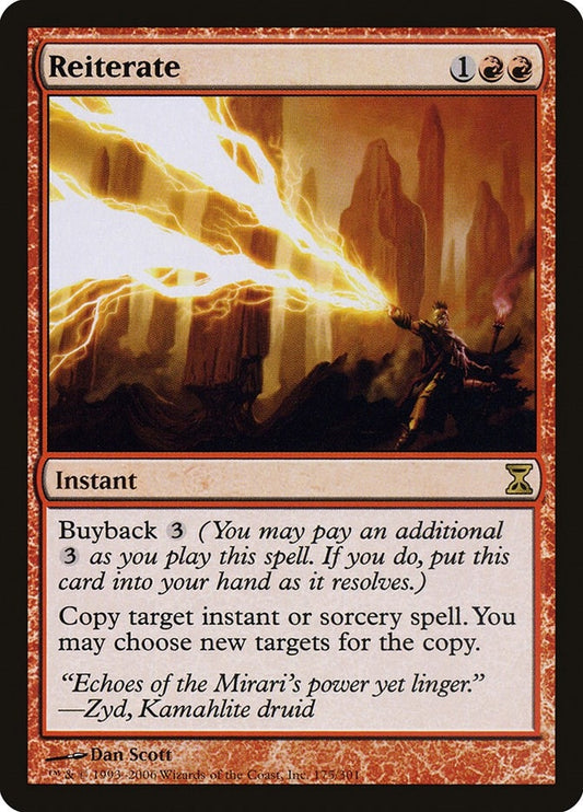 Image for Reiterate (175) (Time Spiral) - Magic: The Gathering