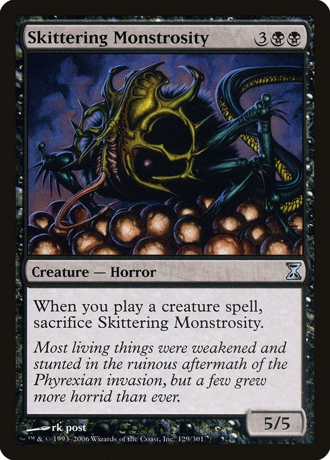 Image for Skittering Monstrosity (129) (Time Spiral) - Magic: The Gathering