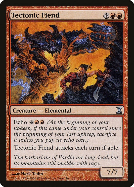 Image for Tectonic Fiend (181) (Time Spiral) - Magic: The Gathering