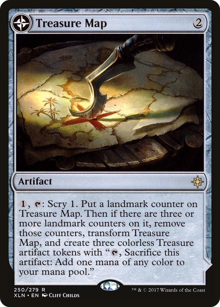 Image for Treasure Map (250) (Ixalan) - Magic: The Gathering