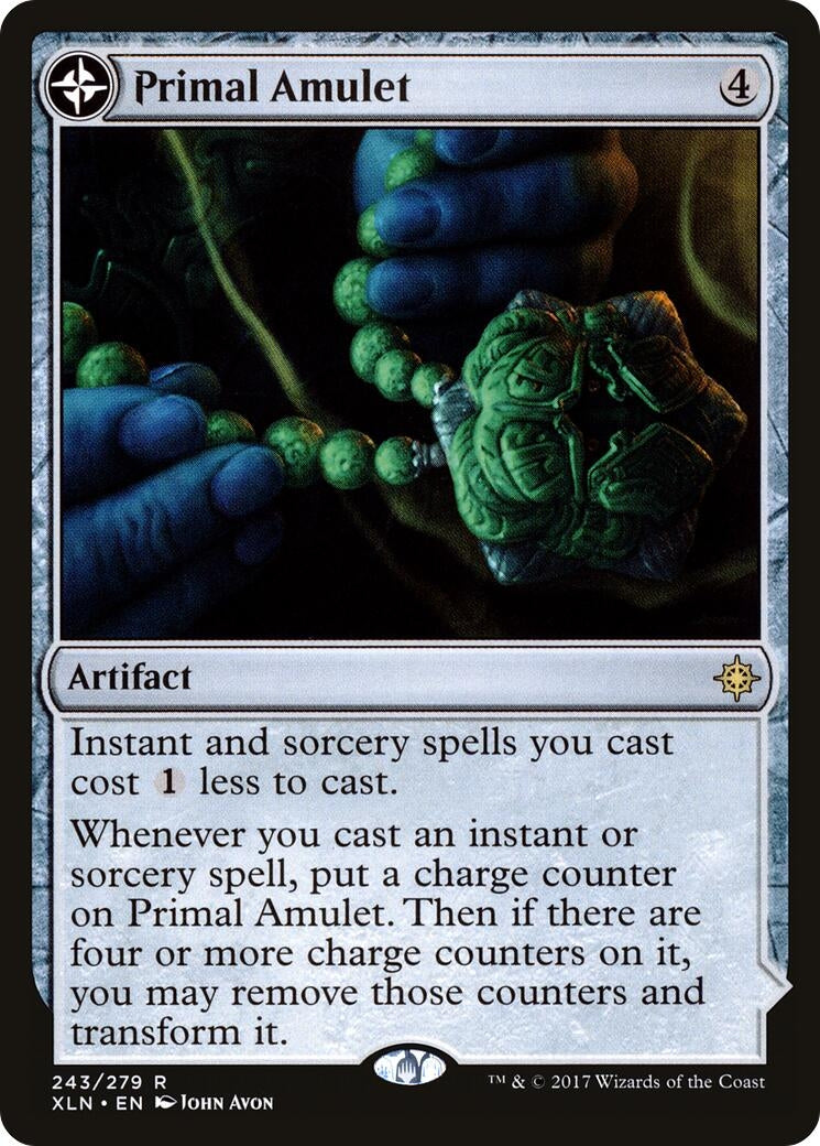 Image for Primal Amulet (243) (Ixalan) - Magic: The Gathering