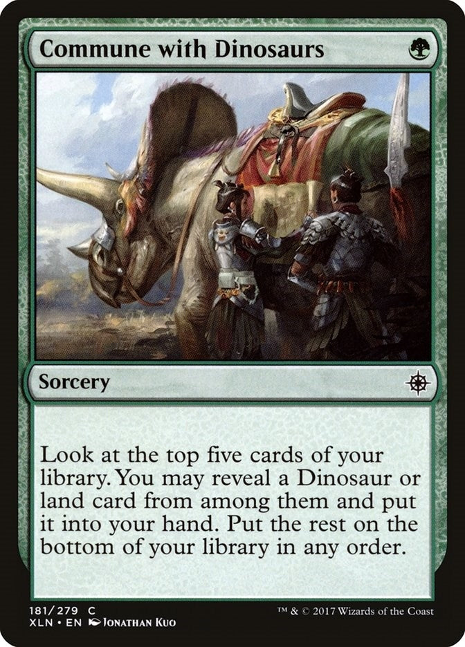 Image for Commune with Dinosaurs (181) (Ixalan) - Magic: The Gathering