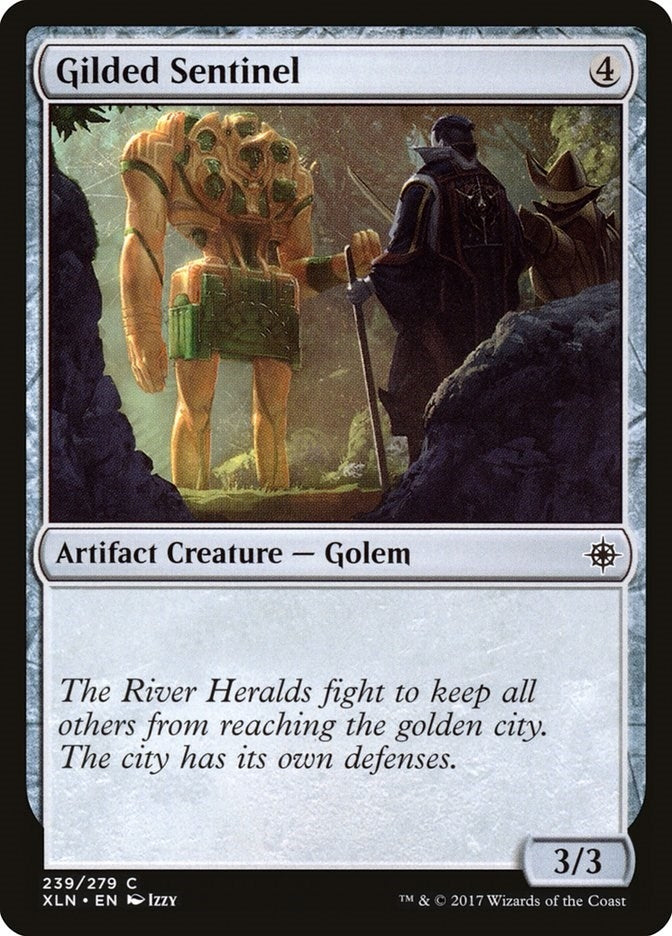 Image for Gilded Sentinel (239) (Ixalan) - Magic: The Gathering