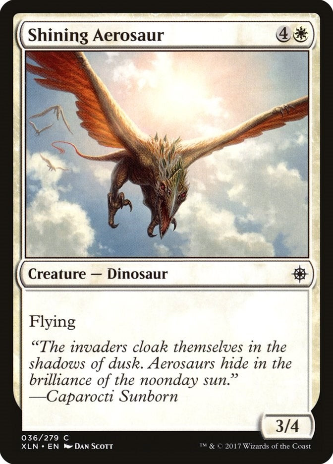 Image for Shining Aerosaur (36) (Ixalan) - Magic: The Gathering