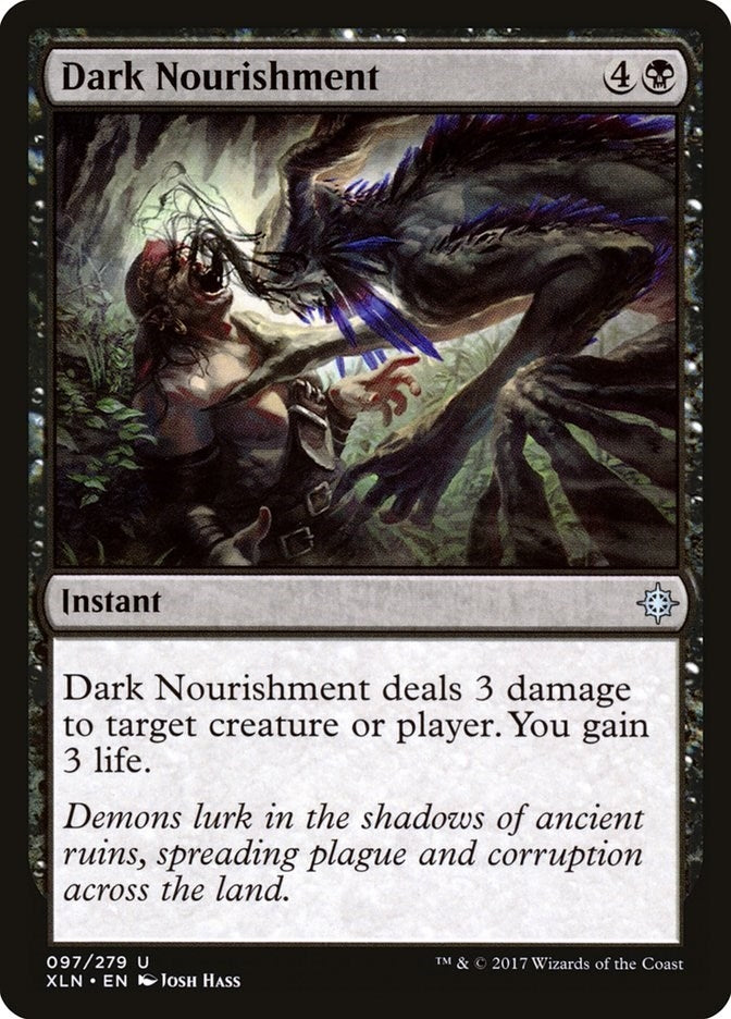Image for Dark Nourishment (97) (Ixalan) - Magic: The Gathering