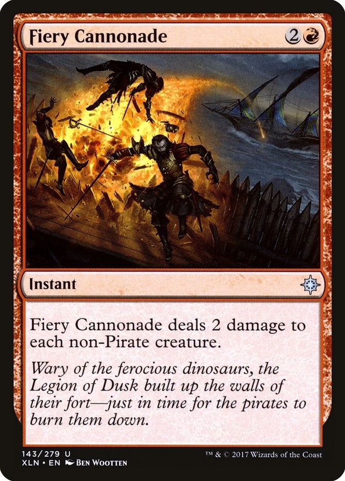 Image for Fiery Cannonade (143) (Ixalan) - Magic: The Gathering