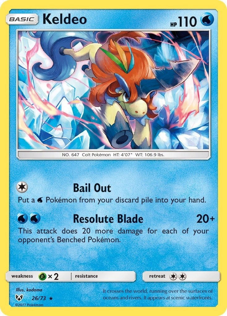 Keldeo (26/73) (Shining Legends)