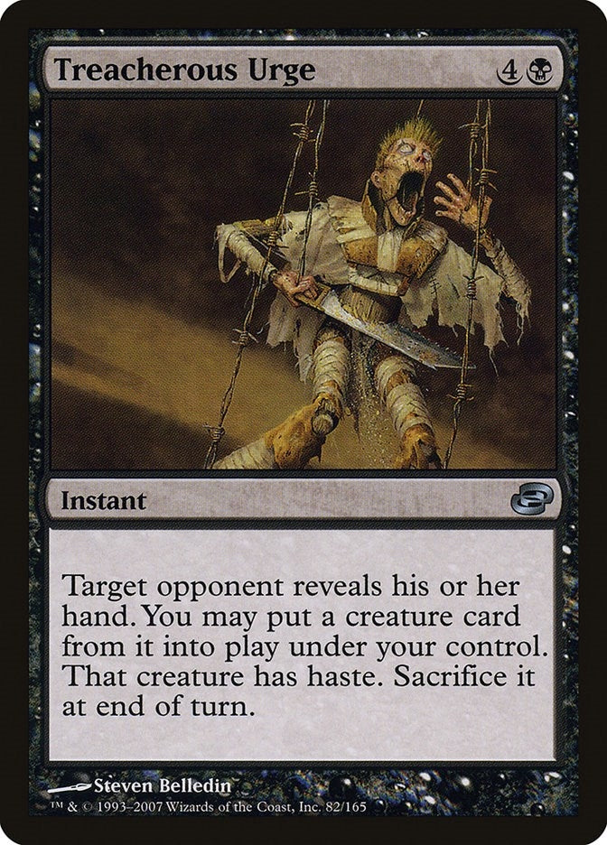Image for Treacherous Urge (82) (Planar Chaos) - Magic: The Gathering
