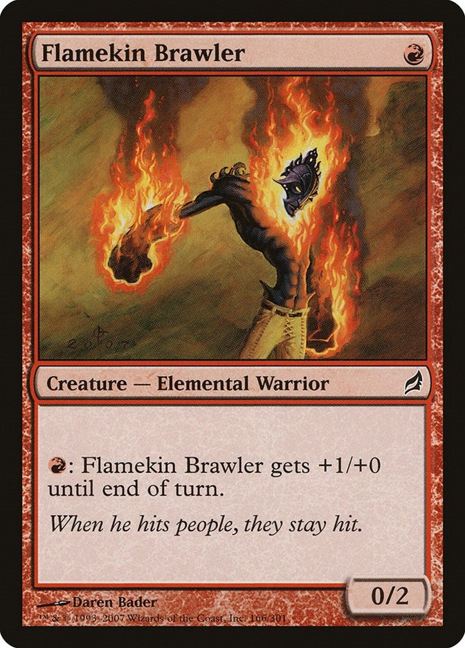 Image for Flamekin Brawler (166) (Lorwyn) - Magic: The Gathering
