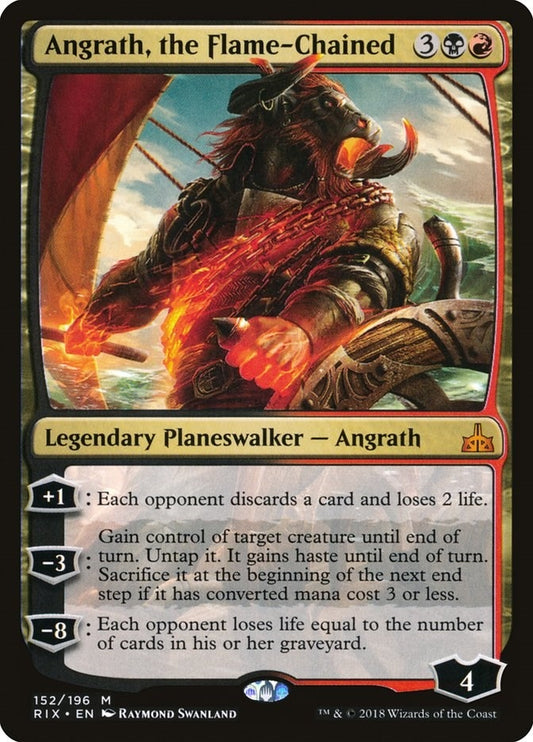 Image for Angrath, the Flame-Chained (152) (Rivals of Ixalan) - Magic: The Gathering