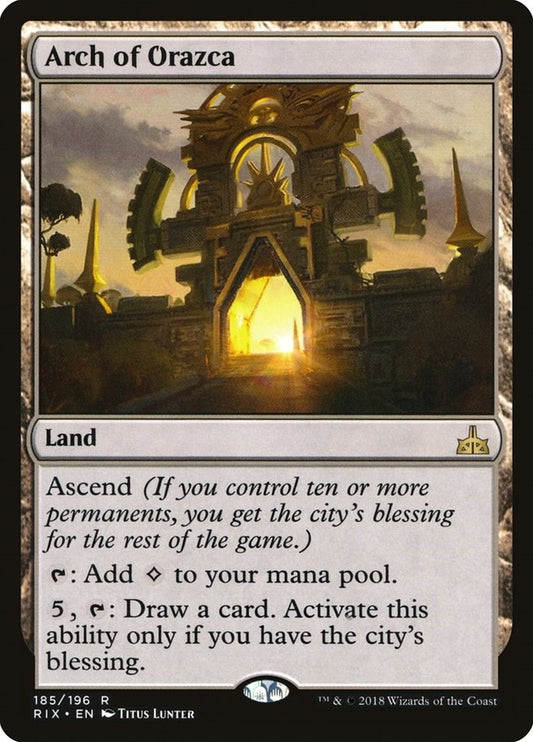 Image for Arch of Orazca (185) (Rivals of Ixalan) - Magic: The Gathering