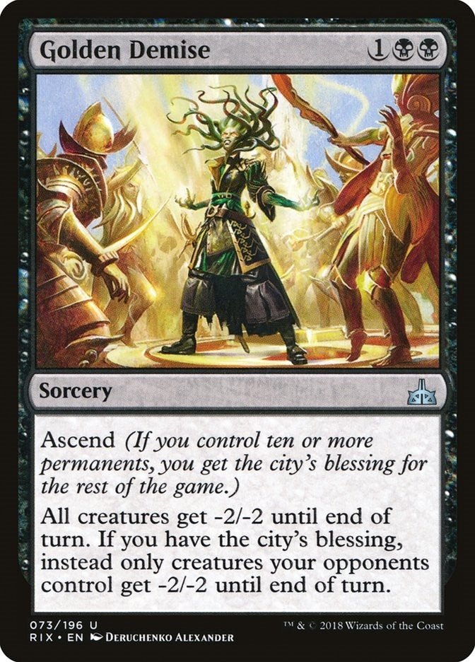 Image for Golden Demise (73) (Rivals of Ixalan) - Magic: The Gathering