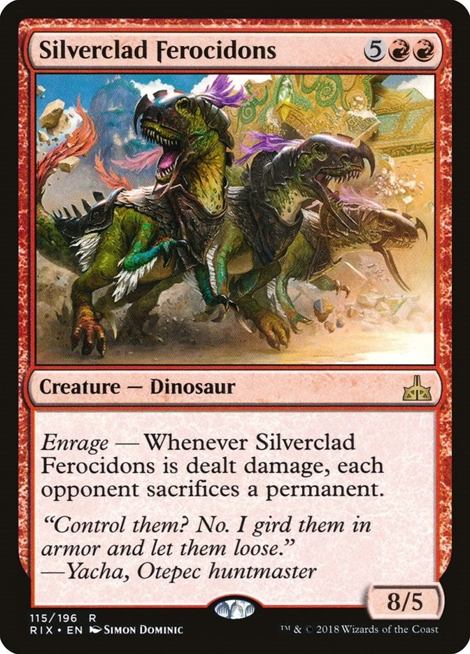 Image for Silverclad Ferocidons (115) (Rivals of Ixalan) - Magic: The Gathering