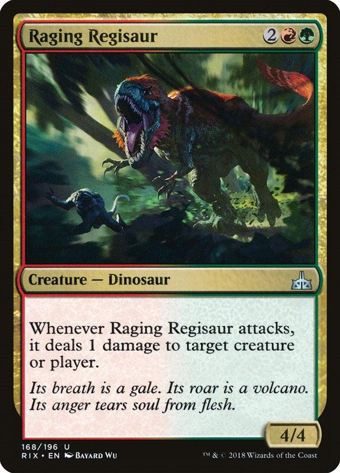 Image for Raging Regisaur (168) (Rivals of Ixalan) - Magic: The Gathering