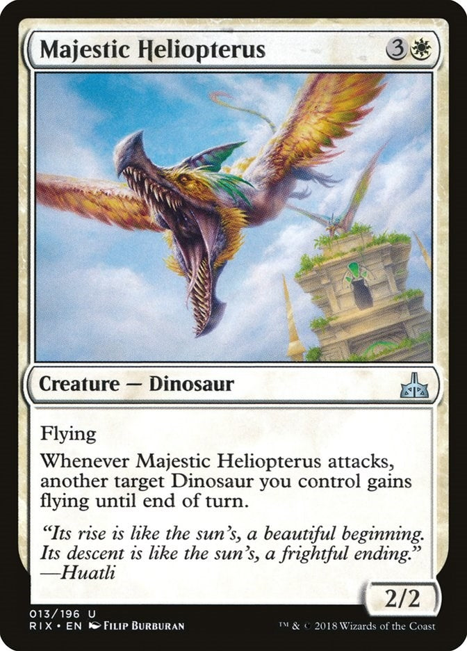 Image for Majestic Heliopterus (13) (Rivals of Ixalan) - Magic: The Gathering