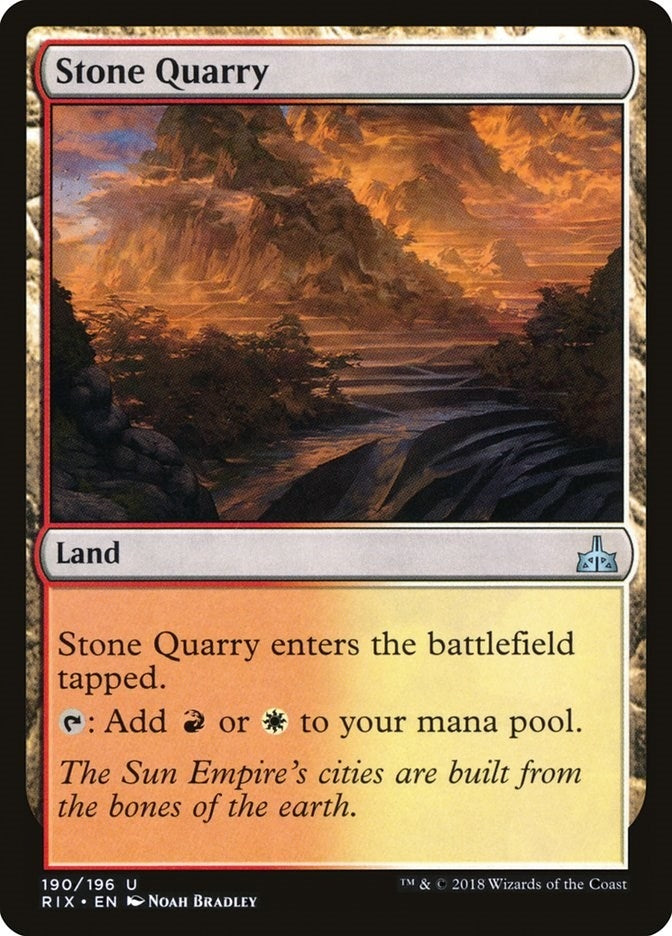 Image for Stone Quarry (190) (Rivals of Ixalan) - Magic: The Gathering