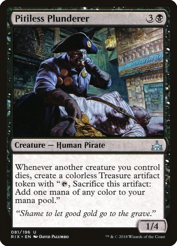 Image for Pitiless Plunderer (81) (Rivals of Ixalan) - Magic: The Gathering