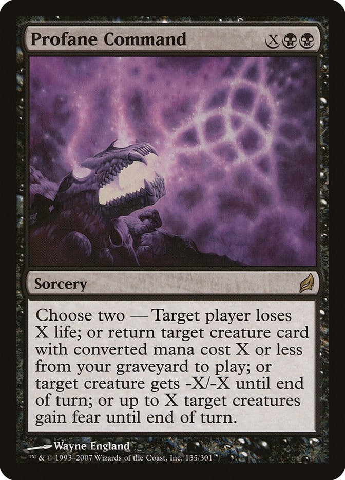 Image for Profane Command (135) (Lorwyn) - Magic: The Gathering