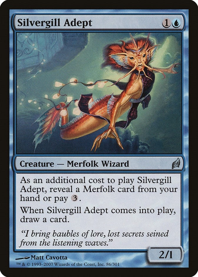 Image for Silvergill Adept (86) (Lorwyn) - Magic: The Gathering
