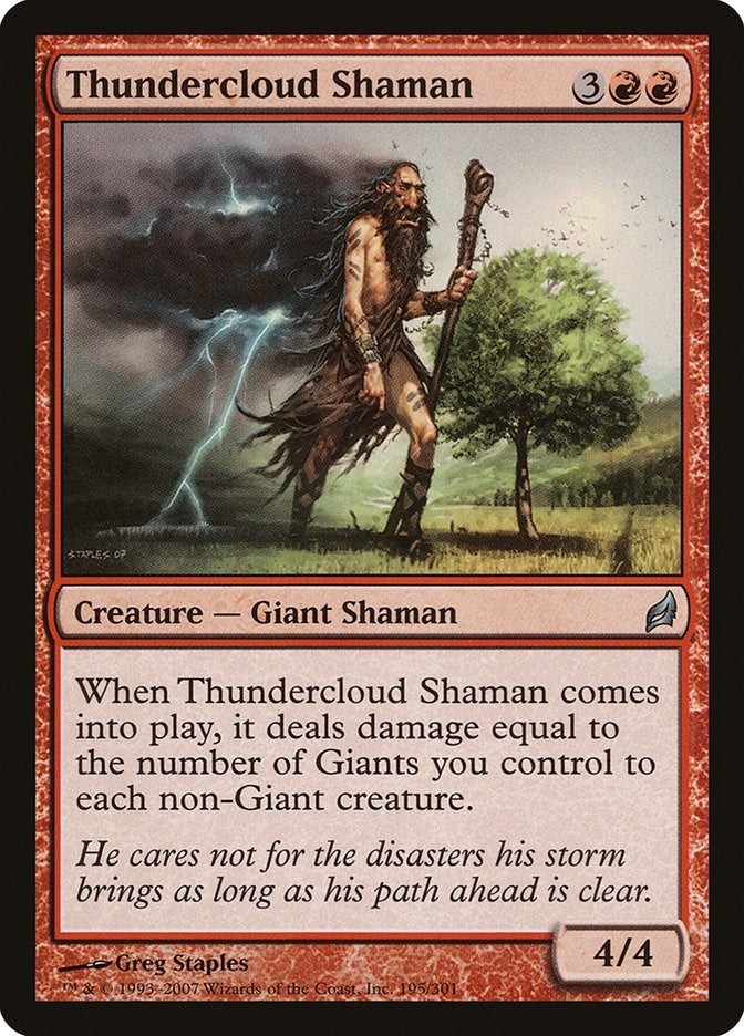 Image for Thundercloud Shaman (195) (Lorwyn) - Magic: The Gathering