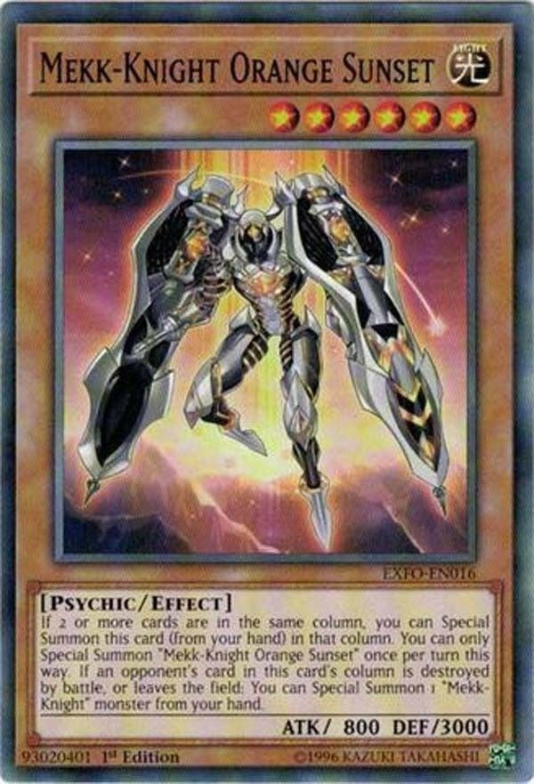 Image for Mekk-Knight Orange Sunset (EXFO-EN016) (Extreme Force) - YuGiOh