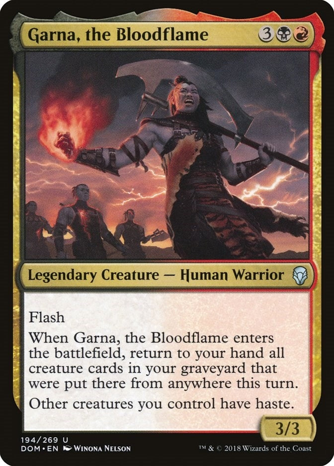 Image for Garna, the Bloodflame (194) (Dominaria) - Magic: The Gathering