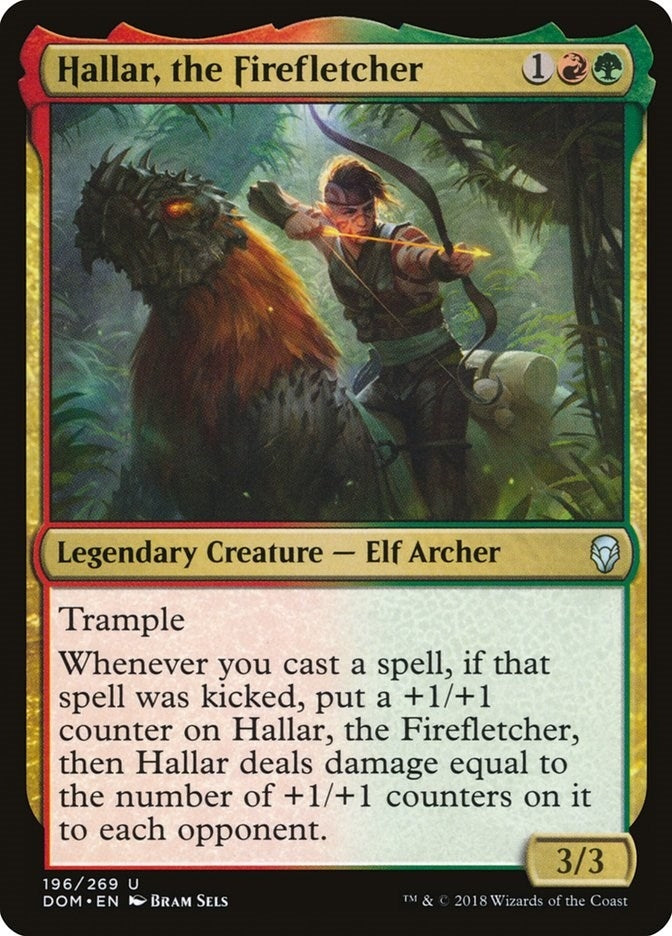 Image for Hallar, the Firefletcher (196) (Dominaria) - Magic: The Gathering