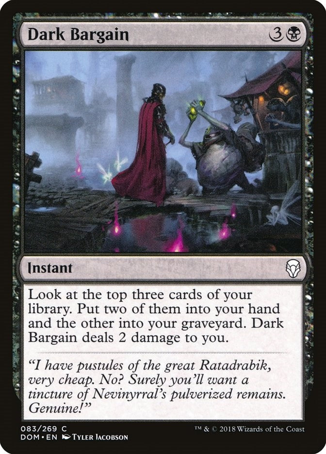 Image for Dark Bargain (83) (Dominaria) - Magic: The Gathering