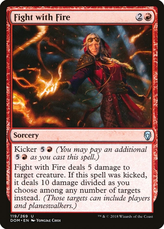 Image for Fight with Fire (119) (Dominaria) - Magic: The Gathering