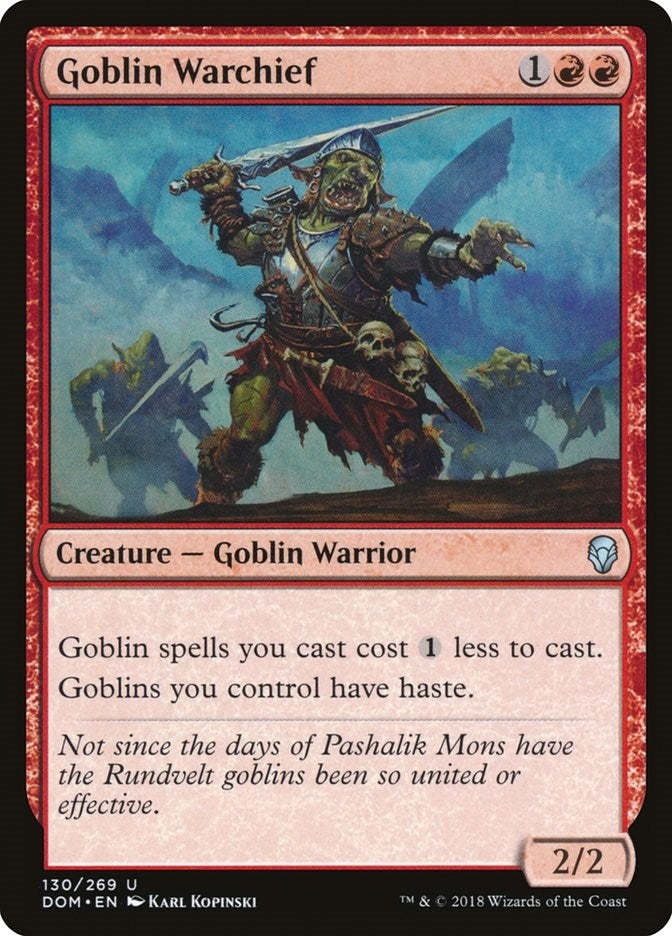 Goblin Warchief (130) (Dominaria)