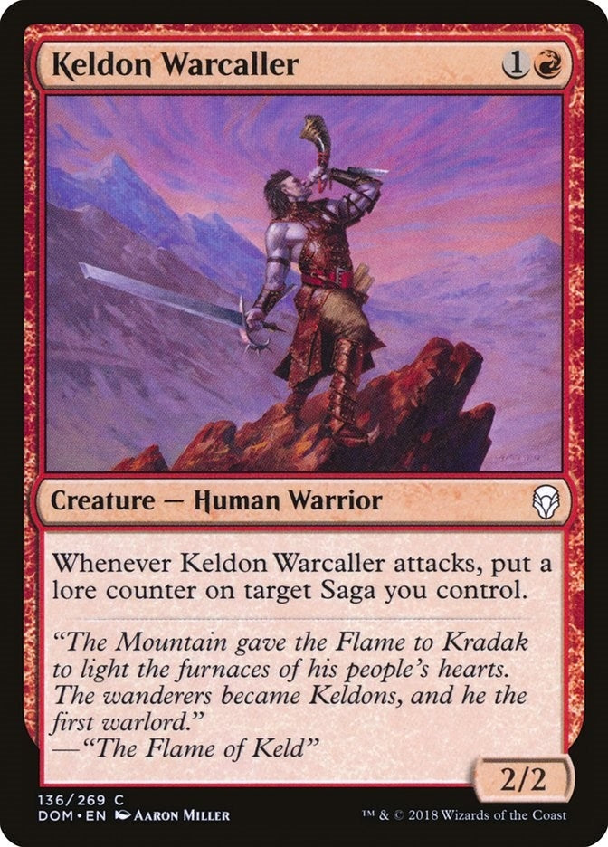 Image for Keldon Warcaller (136) (Dominaria) - Magic: The Gathering