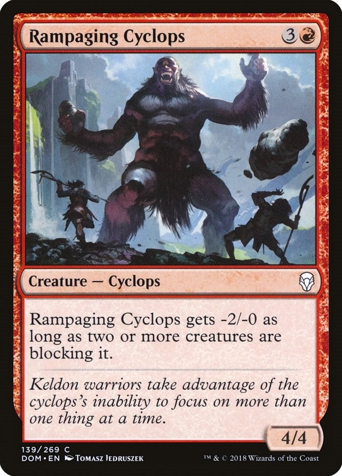Image for Rampaging Cyclops (139) (Dominaria) - Magic: The Gathering