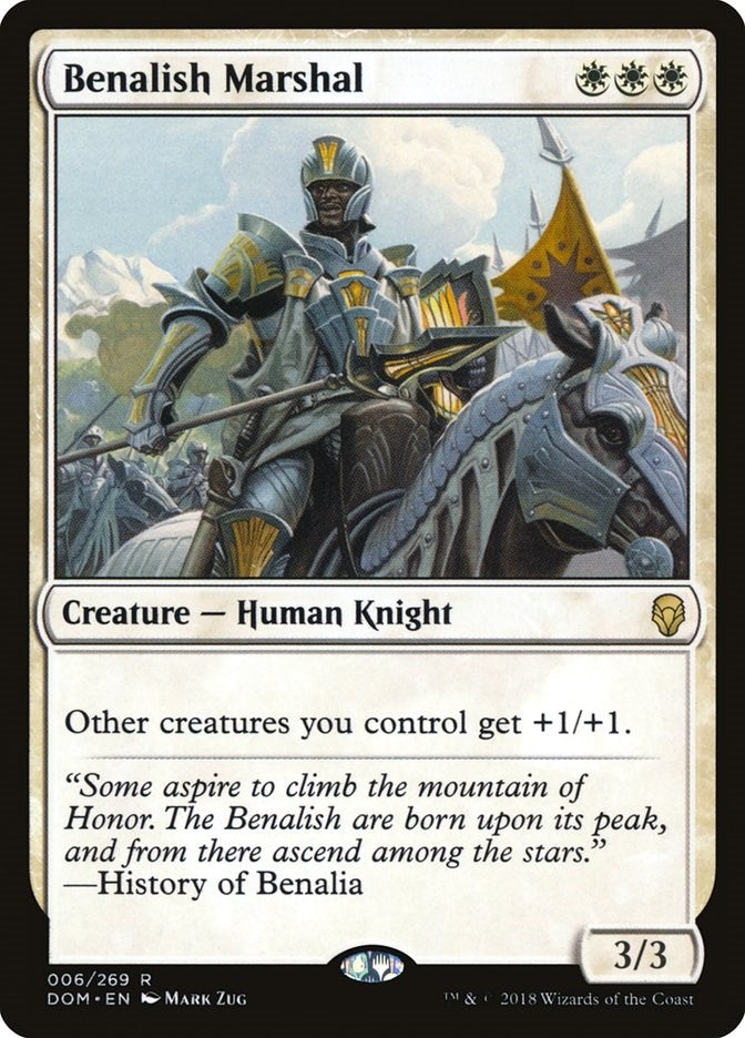 Image for Benalish Marshal (6) (Dominaria) - Magic: The Gathering