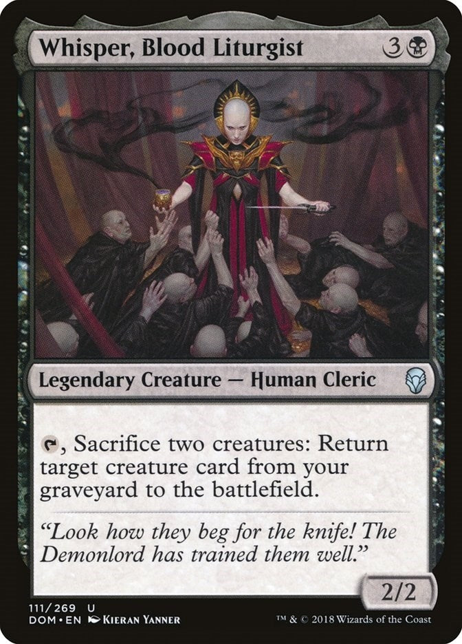 Image for Whisper, Blood Liturgist (111) (Dominaria) - Magic: The Gathering