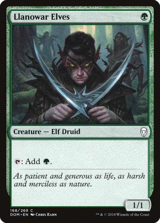 Image for Llanowar Elves (168) (Dominaria) - Magic: The Gathering