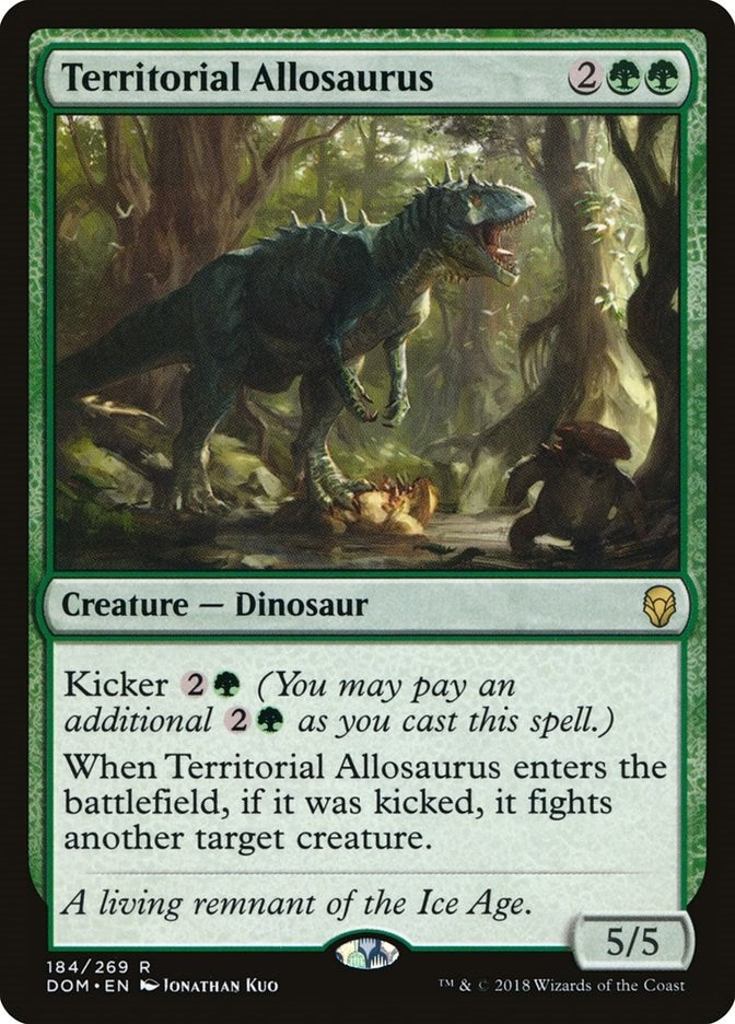 Territorial Allosaurus (184) (Dominaria)