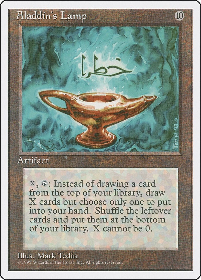 Image for Aladdin's Lamp (Fourth Edition) - Magic: The Gathering