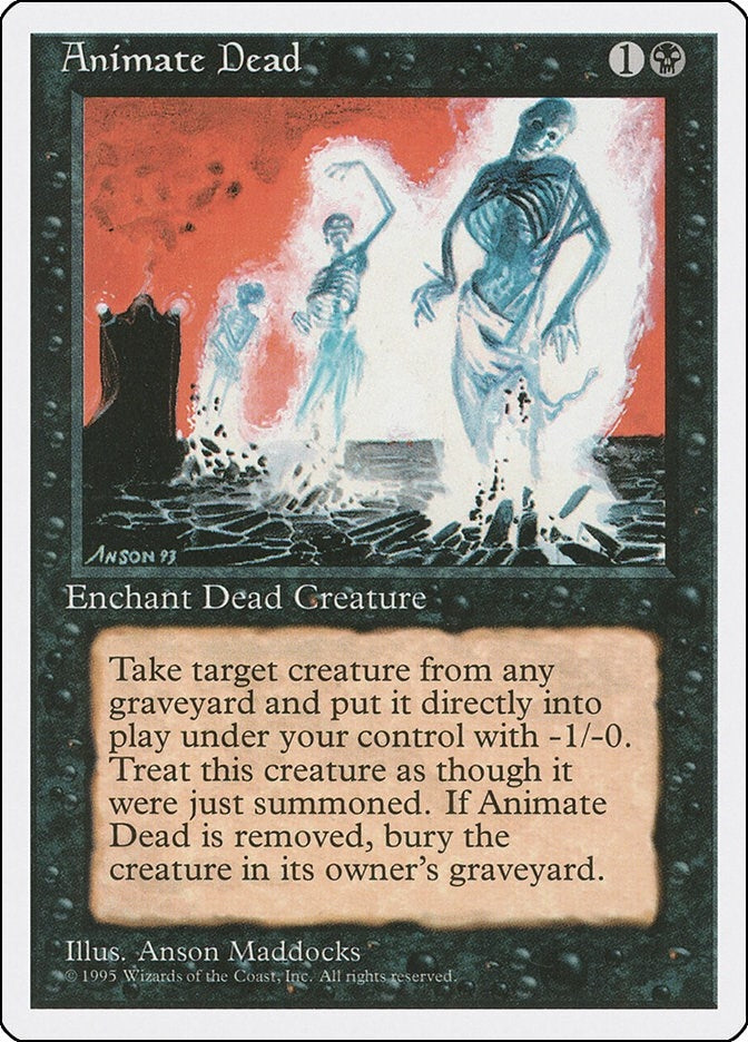 Image for Animate Dead (2) (Fourth Edition) - Magic: The Gathering