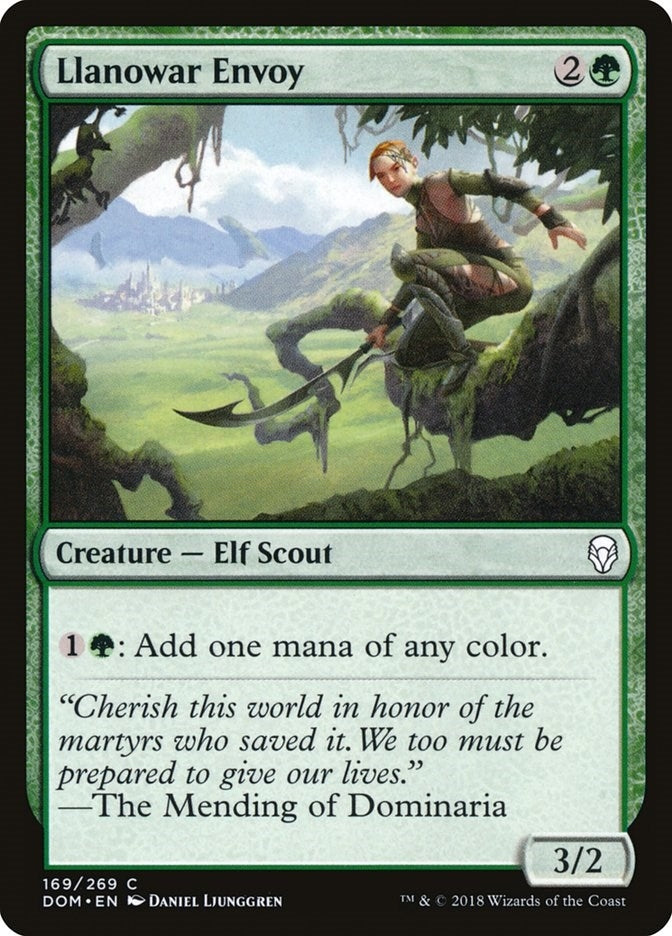 Image for Llanowar Envoy (169) (Dominaria) - Magic: The Gathering