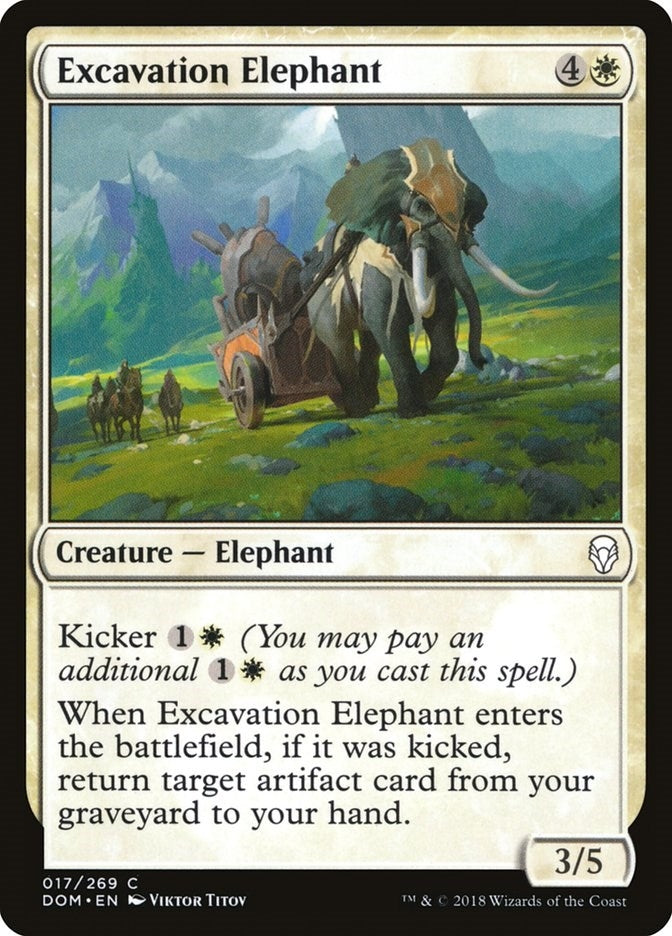 Image for Excavation Elephant (17) (Dominaria) - Magic: The Gathering