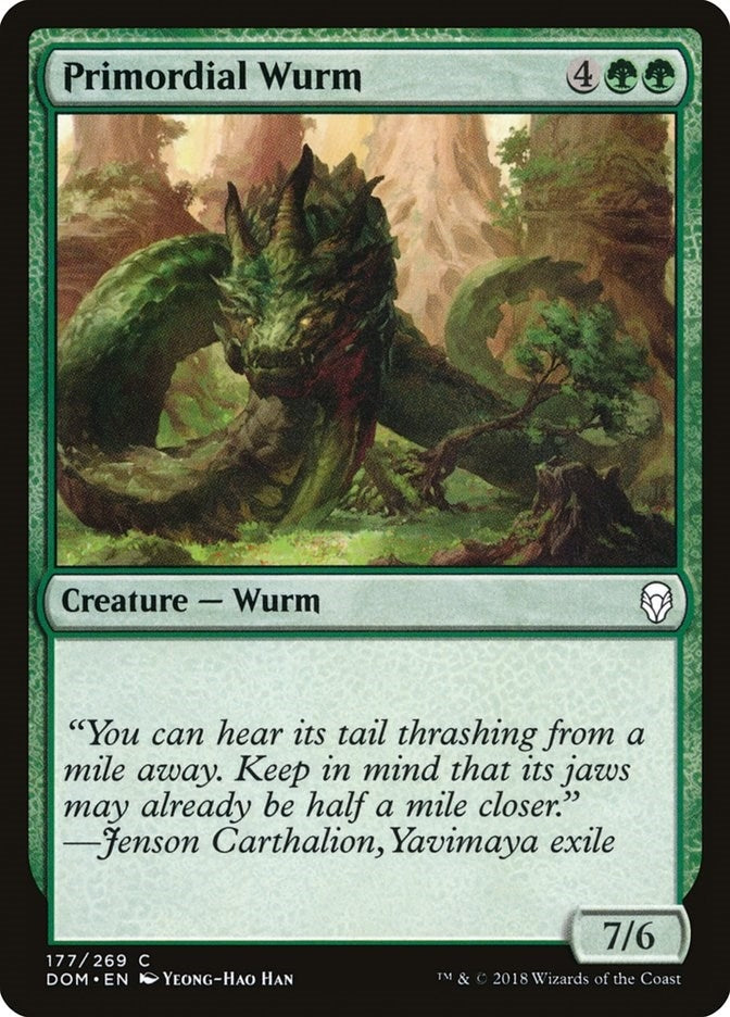 Image for Primordial Wurm (177) (Dominaria) - Magic: The Gathering