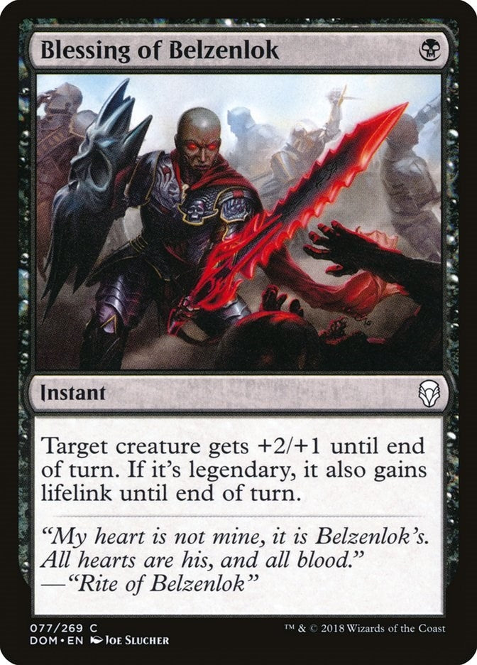 Blessing of Belzenlok (77) (Dominaria)