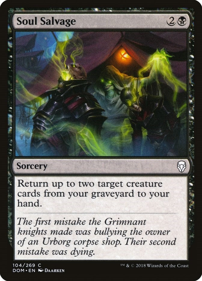 Image for Soul Salvage (104) (Dominaria) - Magic: The Gathering