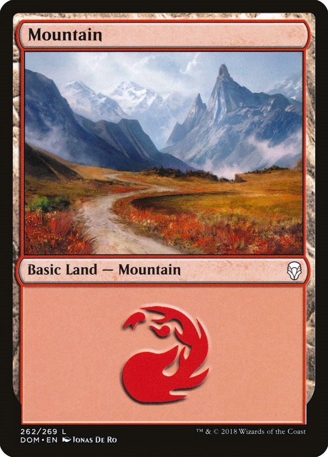 Image for Mountain (262) (262) (Dominaria) - Magic: The Gathering