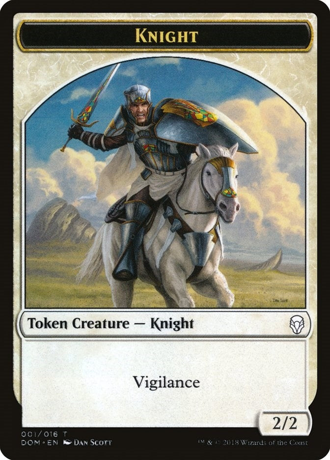 Image for Knight Token (001) (1) (Dominaria) - Magic: The Gathering