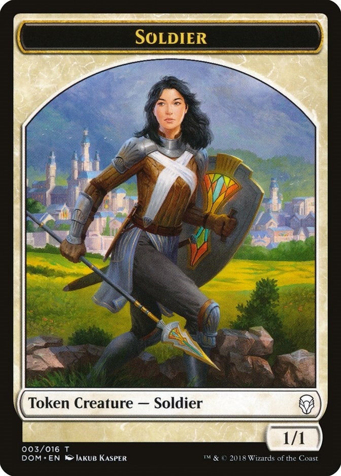 Soldier Token (3) (Dominaria)