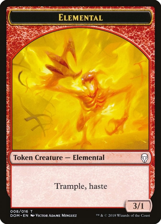Image for Elemental Token (8) (Dominaria) - Magic: The Gathering