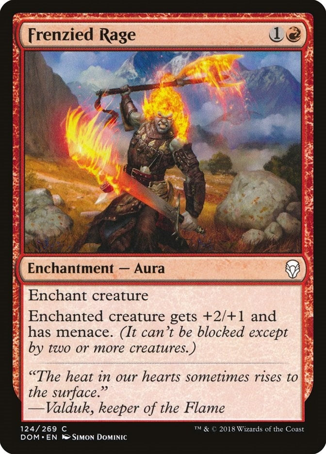 Frenzied Rage (124) (Dominaria)
