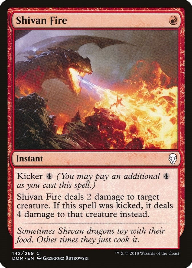 Shivan Fire (142) (Dominaria)