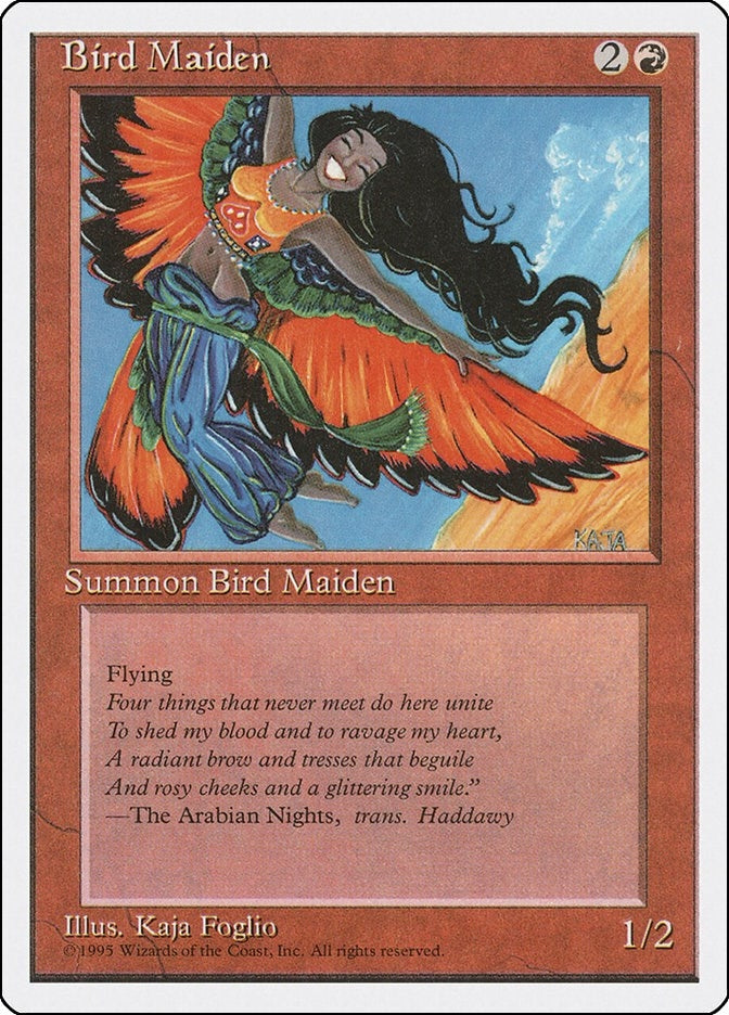 Image for Bird Maiden (195) (Fourth Edition) - Magic: The Gathering